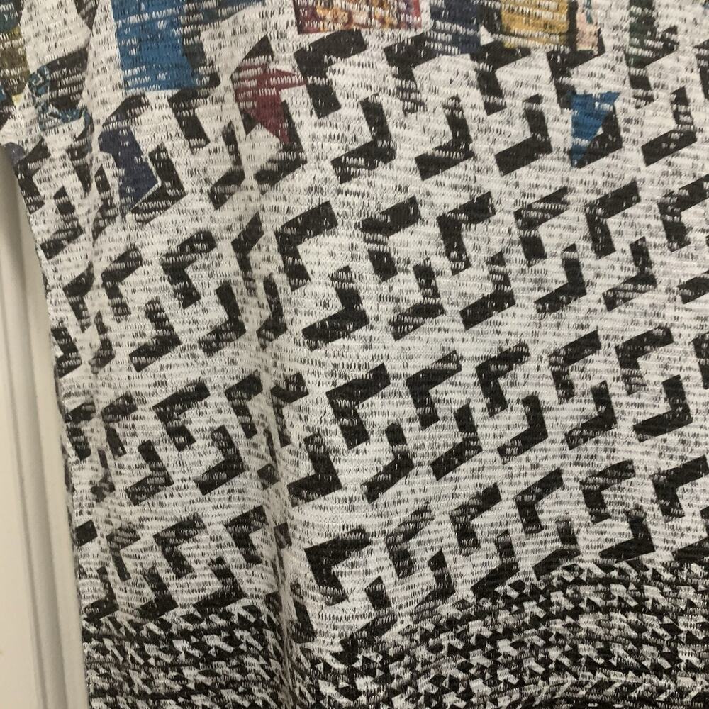 Inoah Tunic Top Abstract Art to Wear Medium NWT Asymmetrical Geometric - Picture 6 of 12